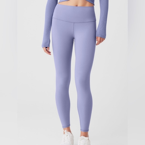 ALO Yoga Pants - Alo Yoga 7/8 Length Airbrush Leggings | Lilac Purple Leggings | Size Small